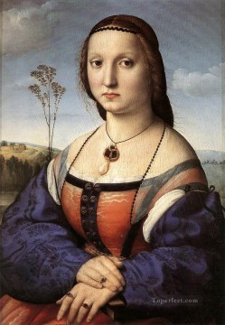 ラファエル Painting - ルネサンスの巨匠ラファエロ マッダレーナ・ドニの肖像